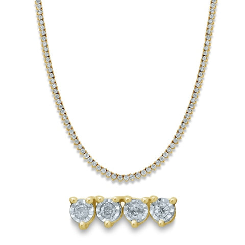 10K 2.31-2.45CT D-NECKLACE