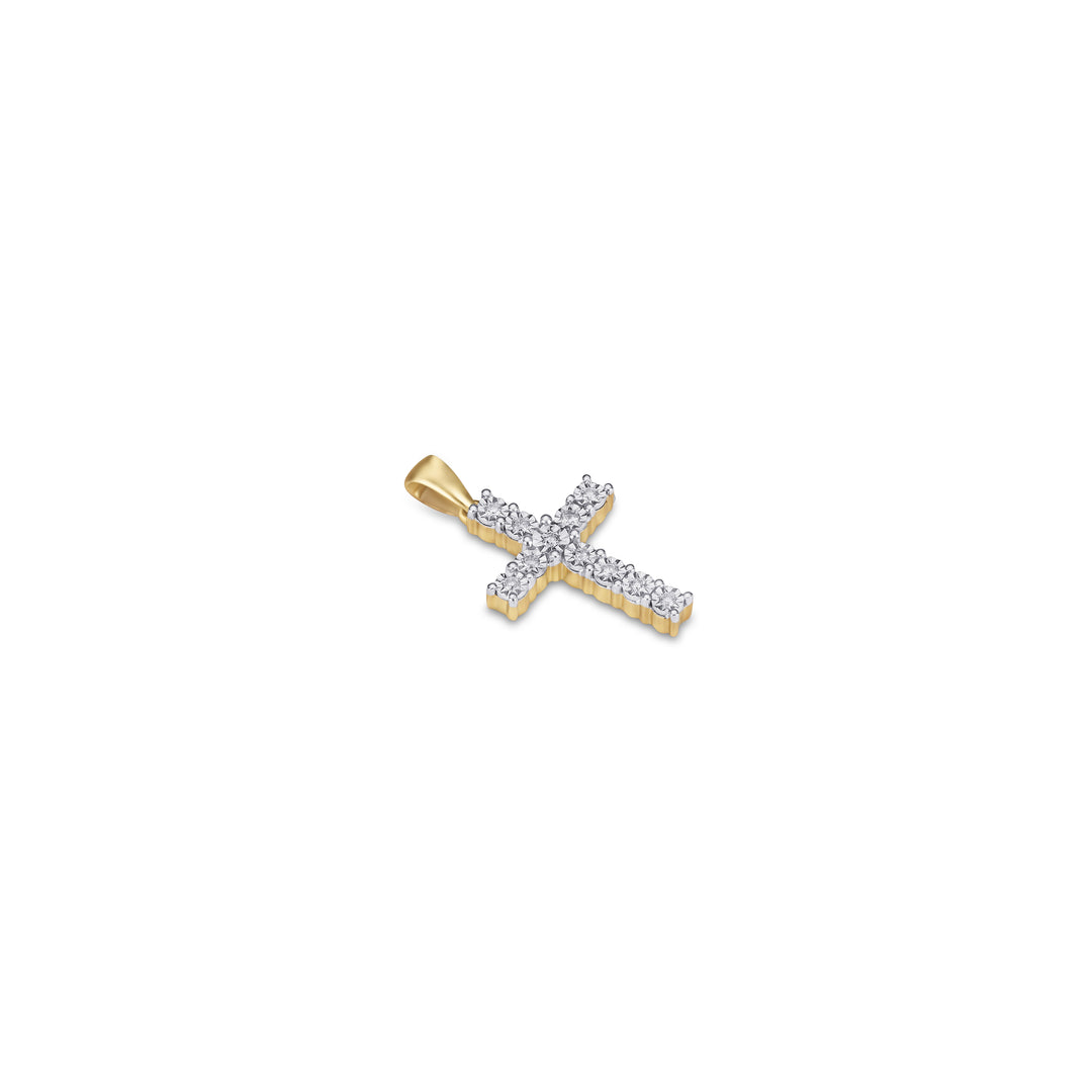 10K 0.16-0.18CT D-CROSS