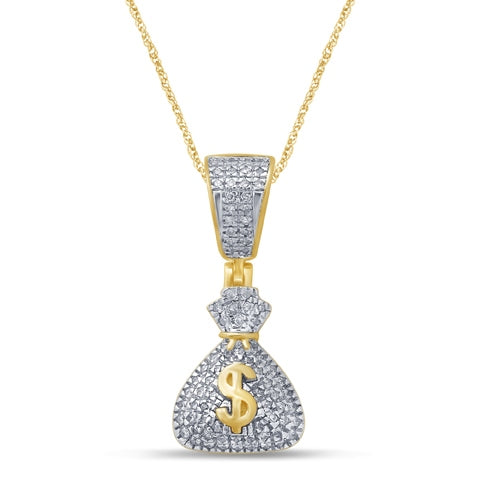 10K 0.19-0.22CT D-MONEY BAGS CHARM