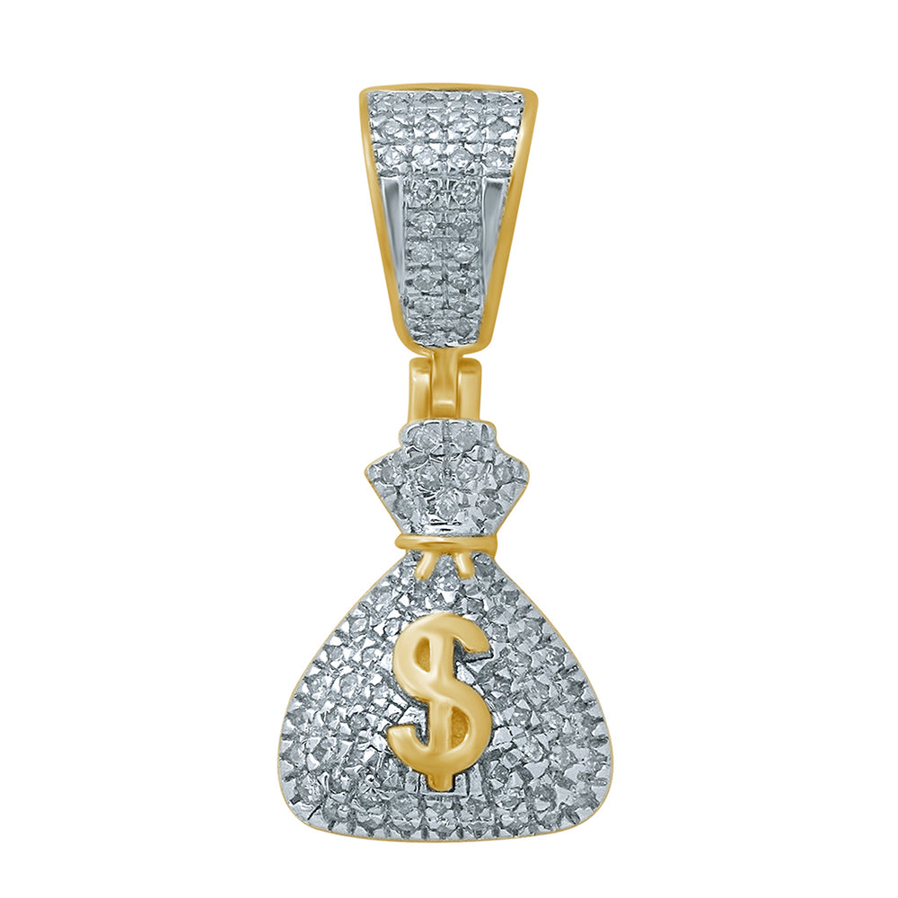 10K 0.19-0.22CT D-MONEY BAGS CHARM