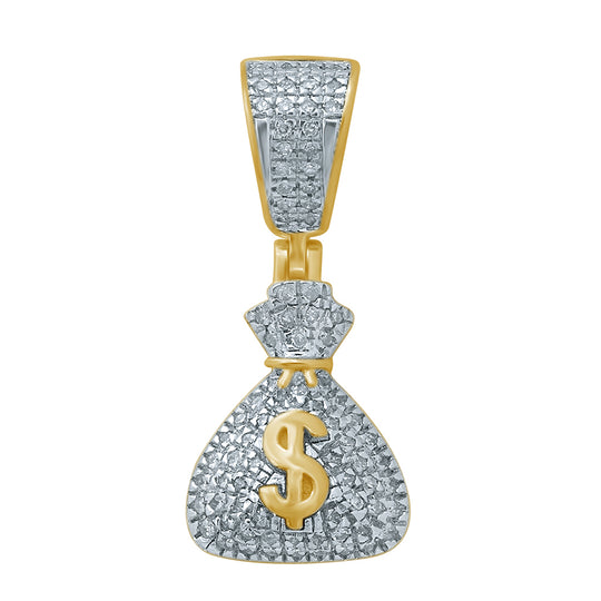 10K 0.19-0.22CT D-MONEY BAGS CHARM