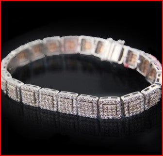 Square Pave Bracelet