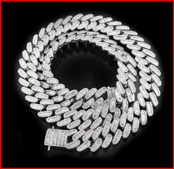 Round Baguette Cuban Chain