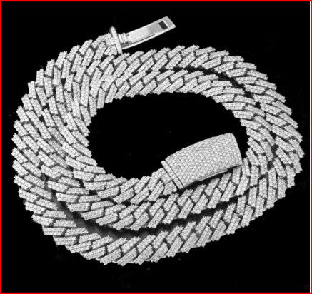 Diamond Cuban Chain (120/130gm 17.00ct")