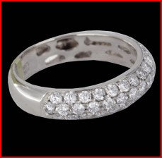 Three Row Pave Ring (Dia-2.00)