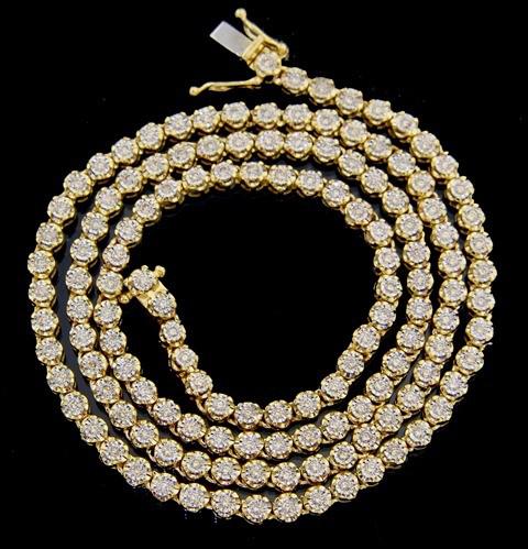 Butter Cup Tennis Chain (Dia-2.95ct)