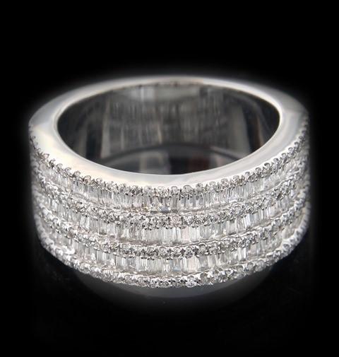 Triple Row Baguette Ring (Dia-1.70ct)