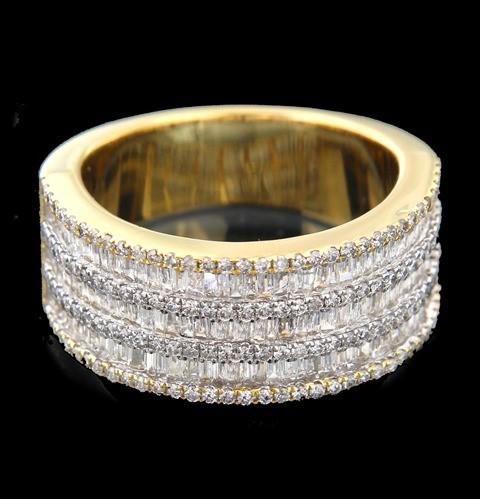 Triple Row Baguette Ring (Dia-1.70ct)