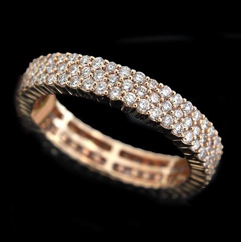 Triple Row Eternity Ring