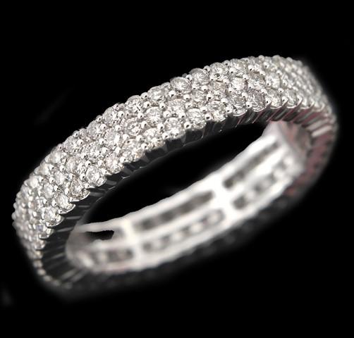 Triple Row Eternity Ring