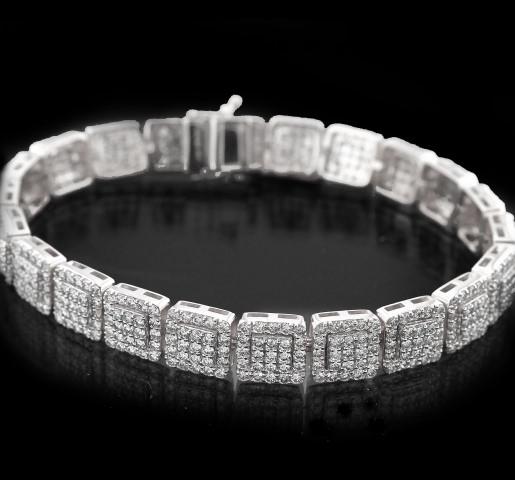 Square Pave Bracelet